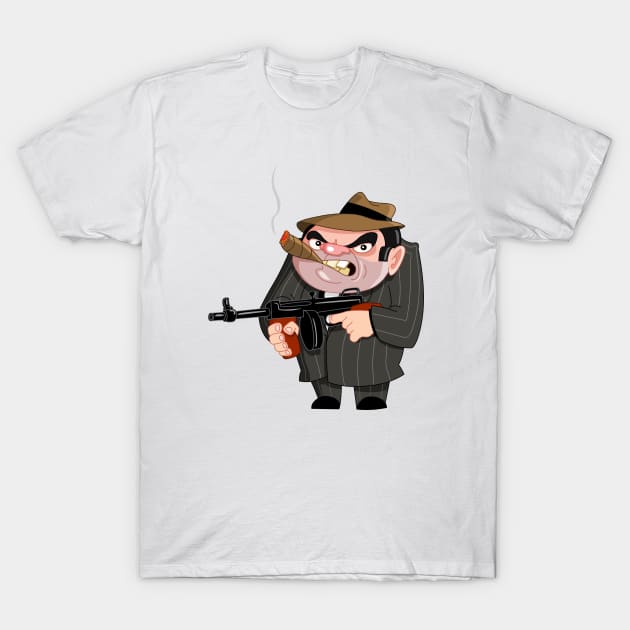 Gangster T-Shirt by DigiToonsTreasures